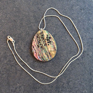 Lovely Abalone and Silver Necklace